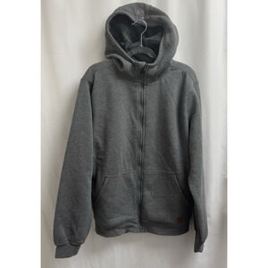 Coleman Men's Fleece Lined Full Zip Hoodie Shale Grey Heather Size Small